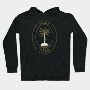 Retro cool Destin Beach Florida Palm Tree Hoodie